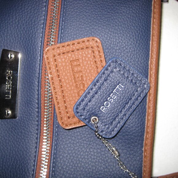 Rosetti Navy blue and Brown Tote Bag - Picture 11 of 16